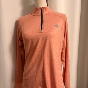 Rabbit 1/4 zip Orange Pullover